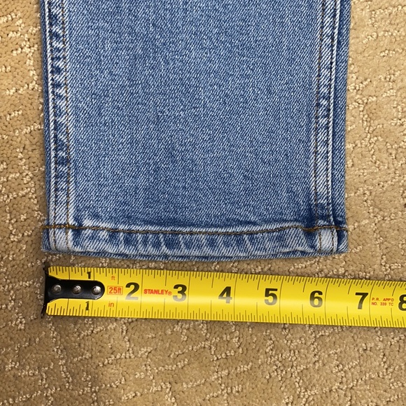 RE/DONE Originals 80's Slim Straight Brisk Blue With Rips NWT 25 - Picture 11 of 14